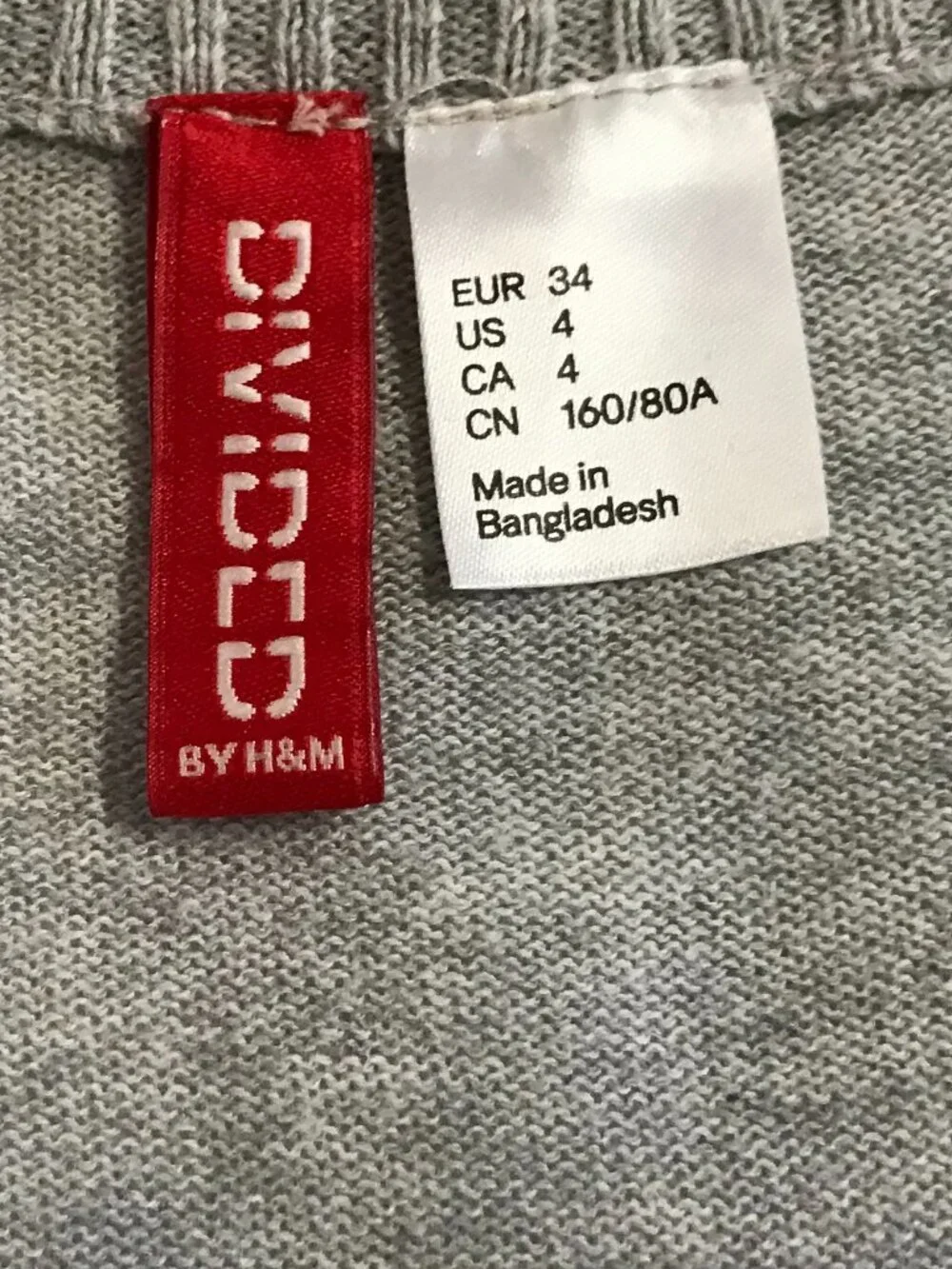 H&M Divided 100% Cotton Lightweight Cardigan – Size 4